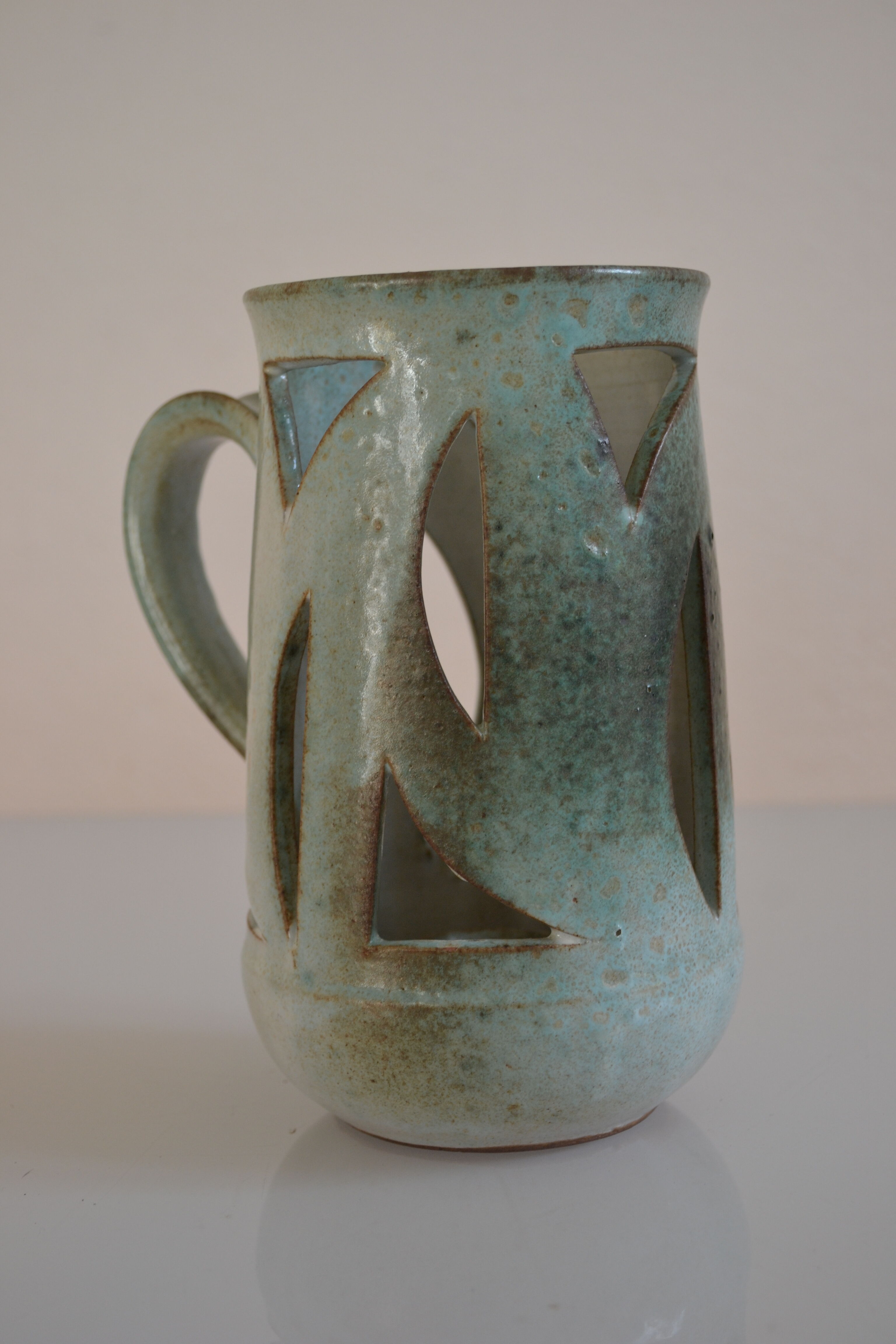 Openwork ceramic candle holder 50 charles voltz