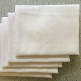 Set of 5 MG monogram napkins