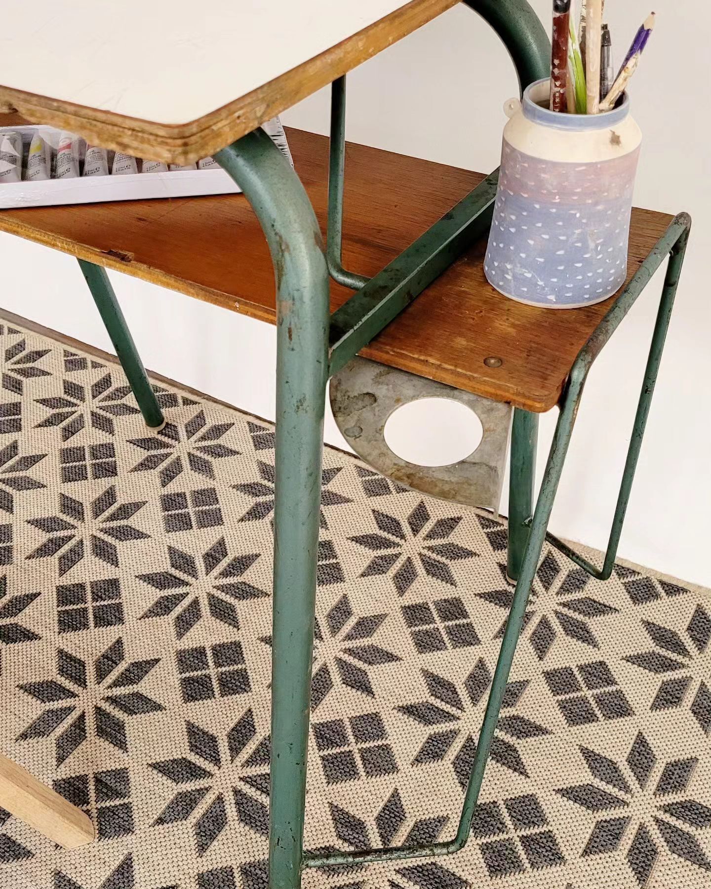 Vintage school drawing table