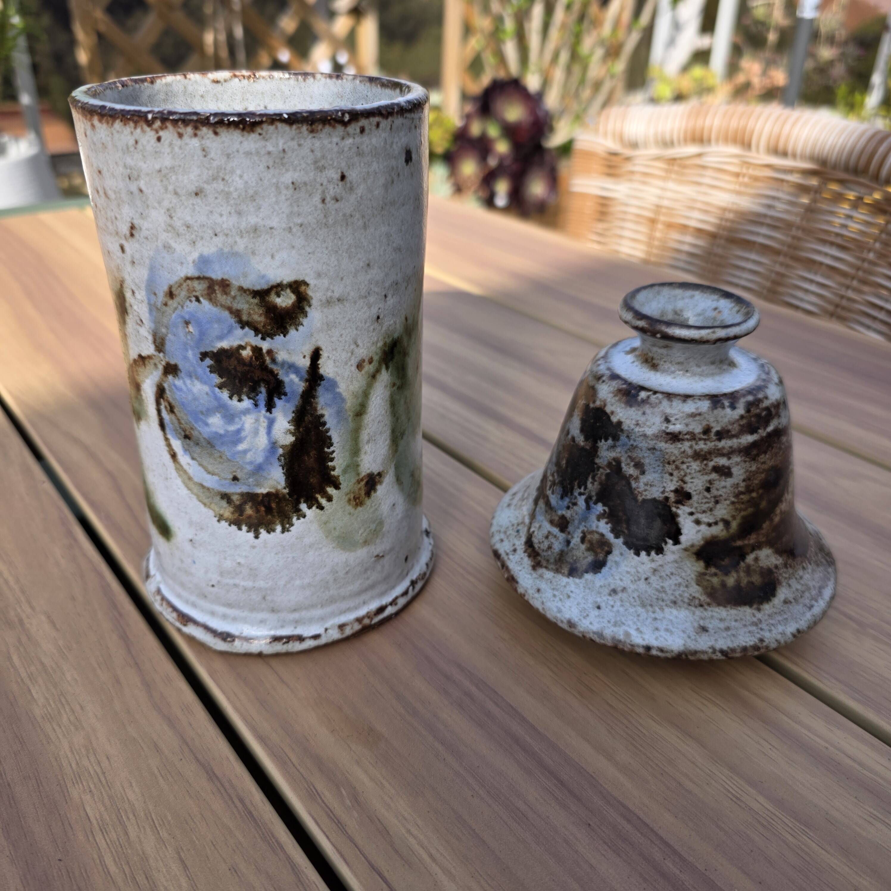Vintage Covered Pot Duo - Vallauris Ceramic - 60s/70s