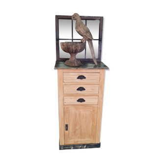Raw furniture one door three drawers handles cast iron shell