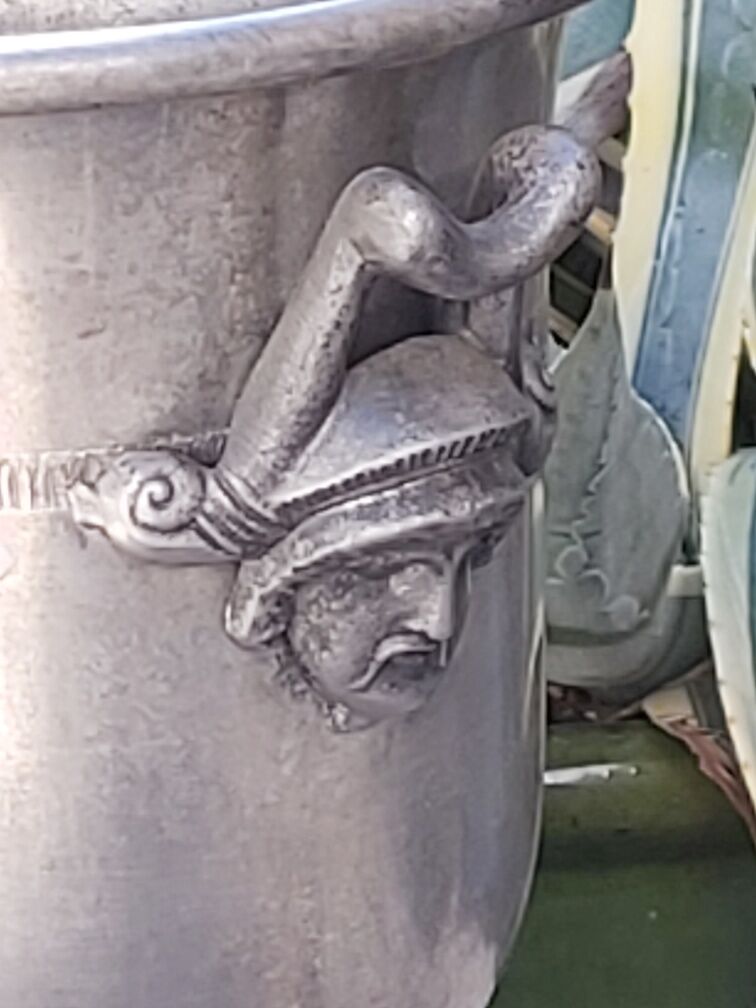 Vintage tin champagne bucket