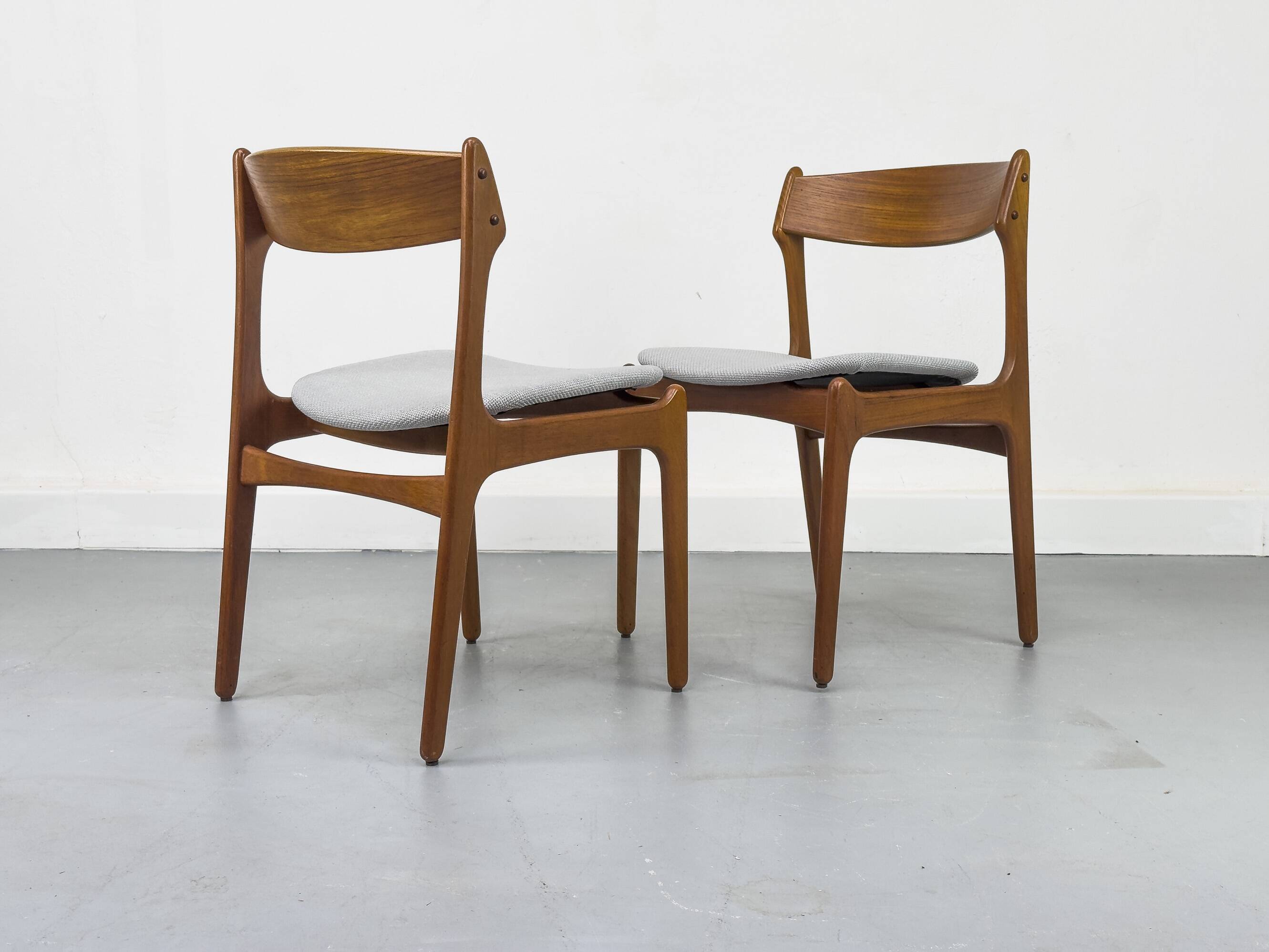 Danish Teak Dining Chairs by Erik Buch for OD Møbler, 1960s, Set of 4