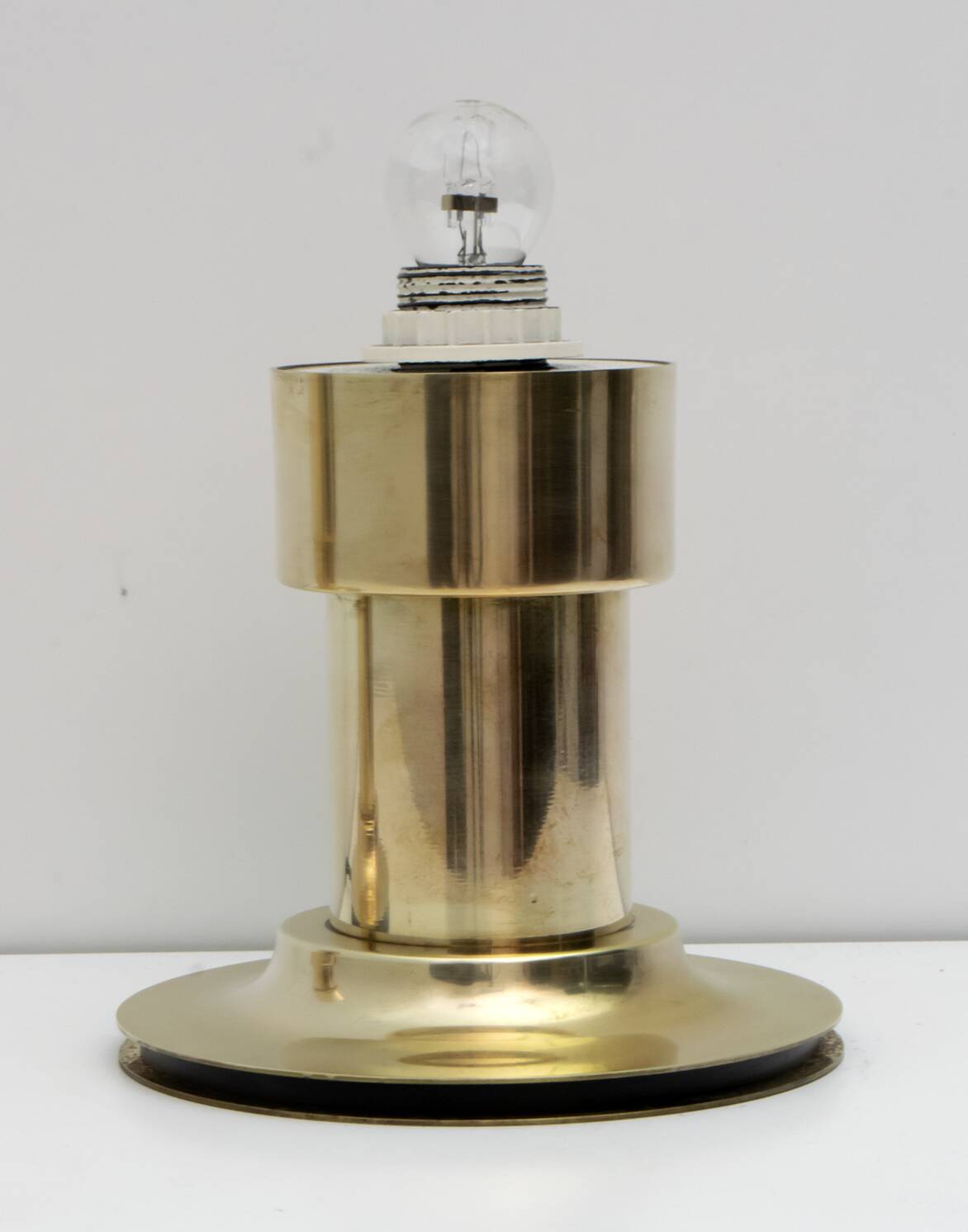 Pair of Mid-Century Modern Italian Brass Table Lamps, 1960s