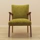Fauteuil danois vert, années 1960