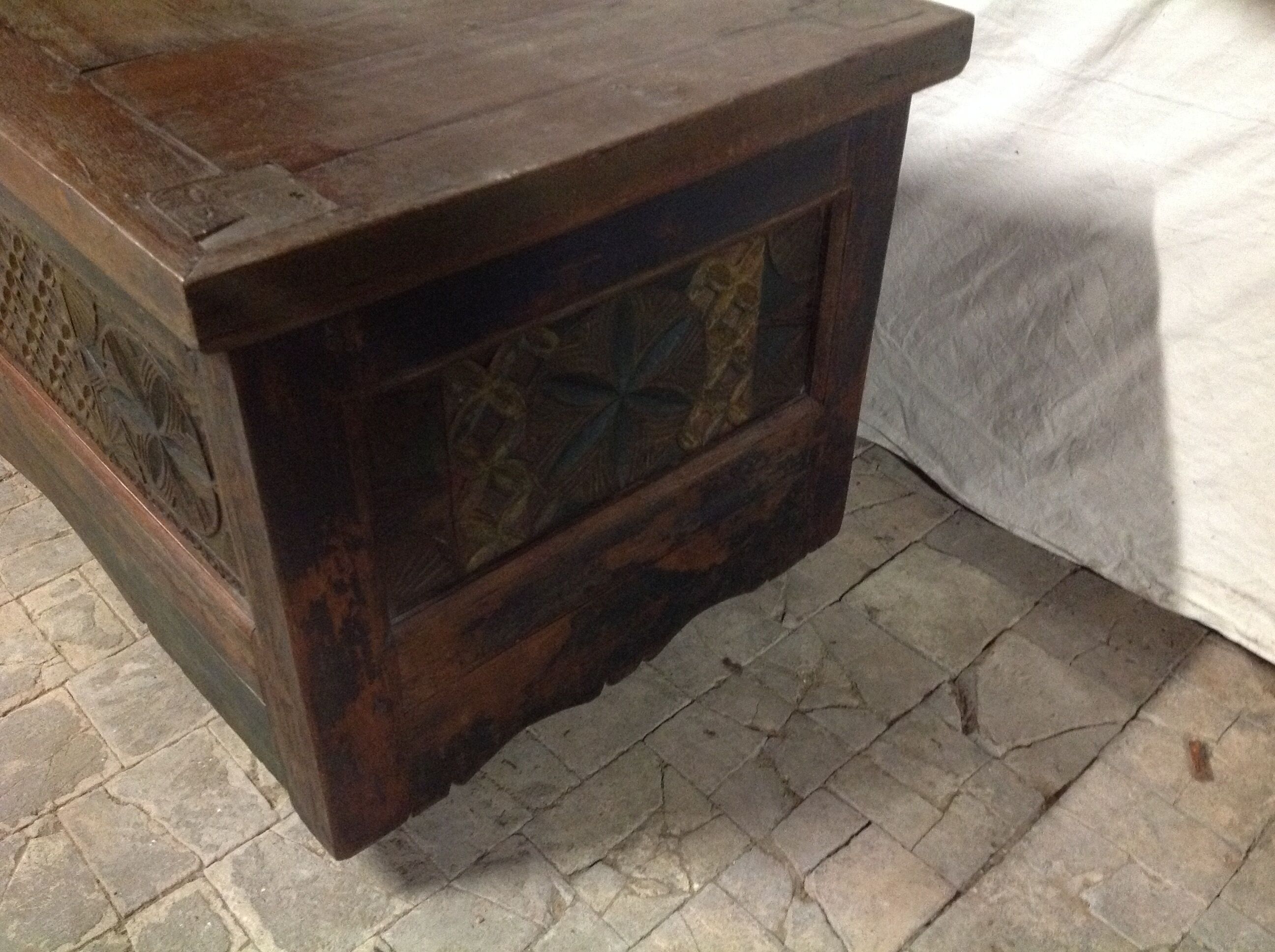 Very rare teak chest