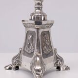 Antique Silver plated France church candle sticks 1850s