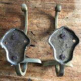 pair of bronze coat hooks