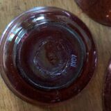 Vintage blown glass Biot service