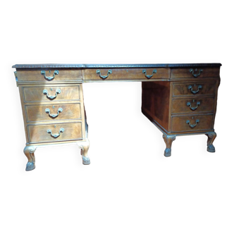 Regency-style coffered desk