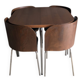 Ensemble table et quatre chaises Fusion, Ikea vintage, 1990