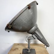 Large Vintage Industrial Aluminium Factory Wall Spotlight, 1970s