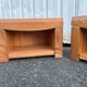 Pair of vintage wooden bedside tables – 1970s/80s