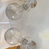 Two old liquor decanters