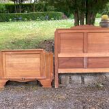 Lot of art deco style headboards and footboards