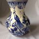 Delft earthenware baluster vase