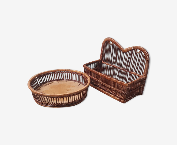 Mail rack and basket