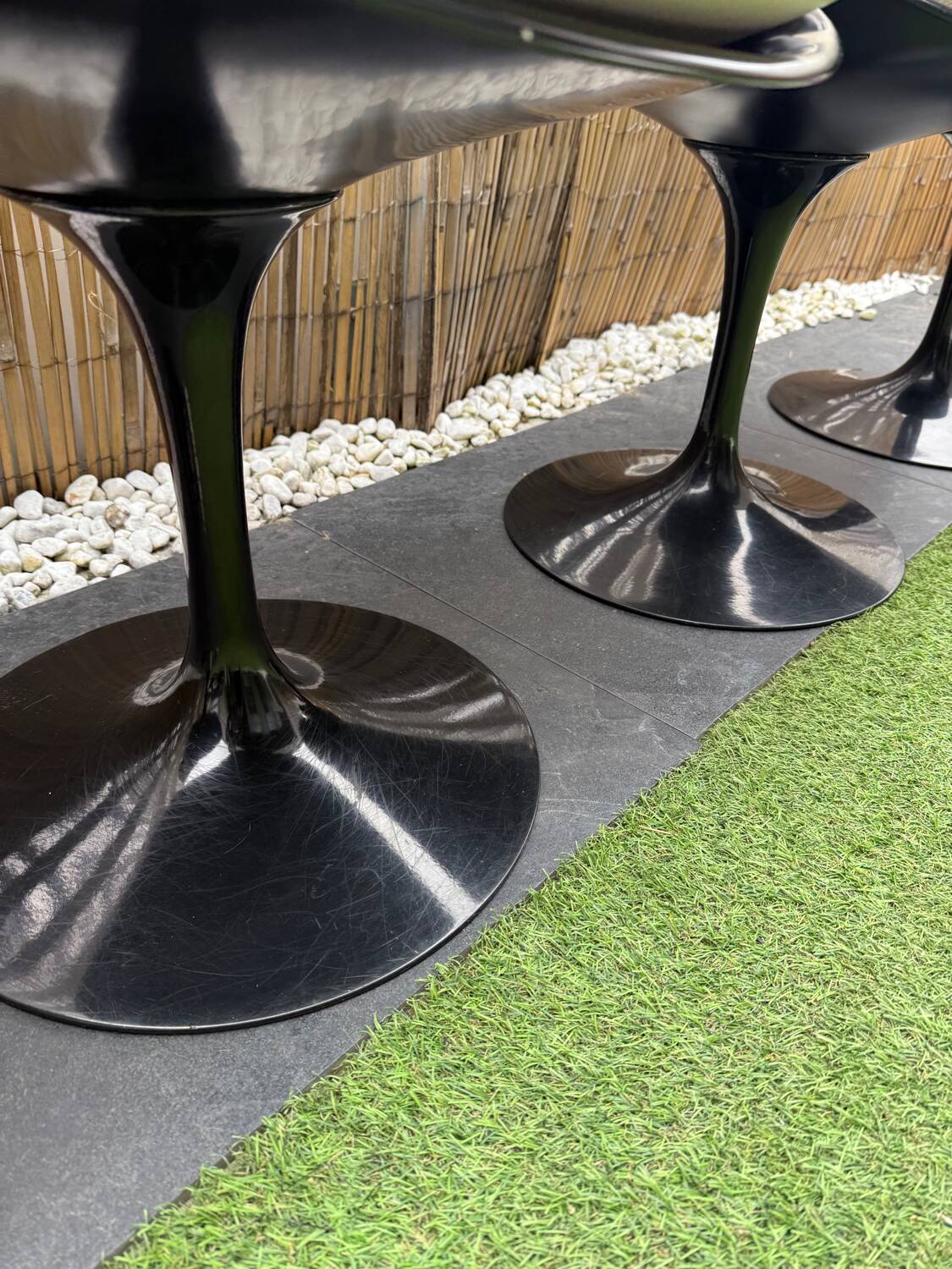 Chaise knoll Tulip noir – Eero Saarinen pour Knoll