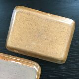 Lot de 2 plats à beurre anciens
