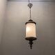 Italian murano glass pendants lights, set of 2