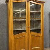 Louis XV bookcase in light wood circa 1800