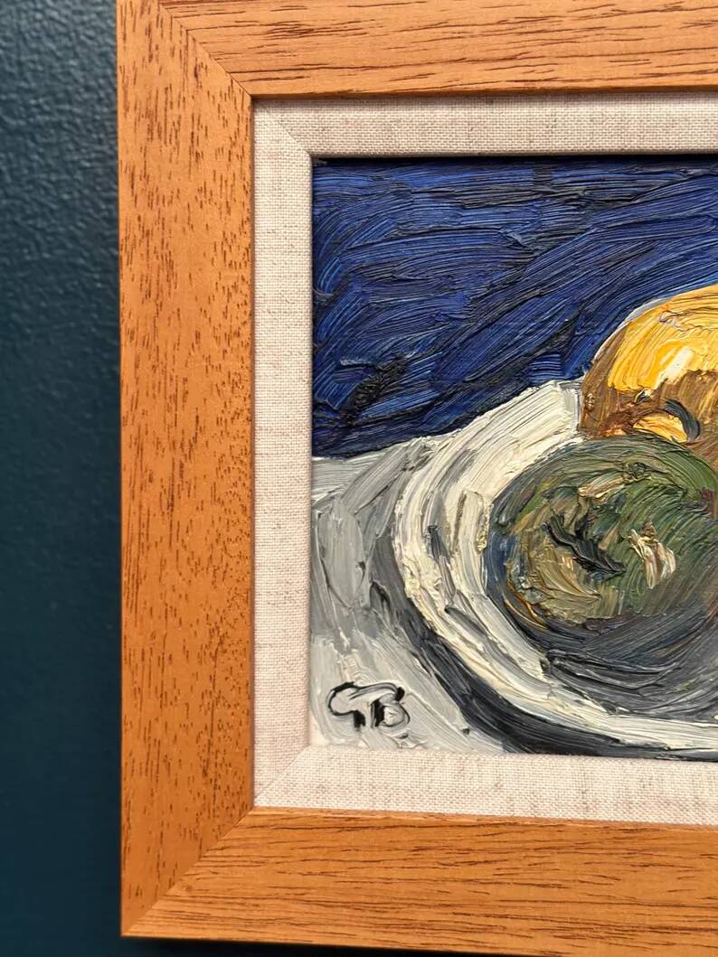 Original Swedish Oil on Panel – “Still Life” by Göran Brunius (1911–2005) – Signed