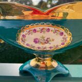 Vintage porcelain rose planter vase