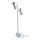 Lampe lampadaire liseuse Delmas vintage années 70 chrome & alu