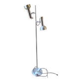 Lampe lampadaire liseuse Delmas vintage années 70 chrome & alu