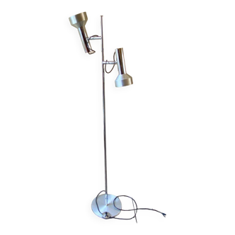 Delmas reading floor lamp vintage 70s chrome & aluminum