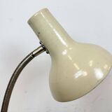 Beige industrial gooseneck table lamp, 1960s