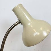 Beige industrial gooseneck table lamp, 1960s