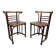 Chairs in the Jugendstil style of Josef Hoffmann