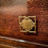 Art Deco bedroom set in walnut burl and marble