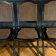 Set of 6 Roche Bobois folding chairs cannage dining room