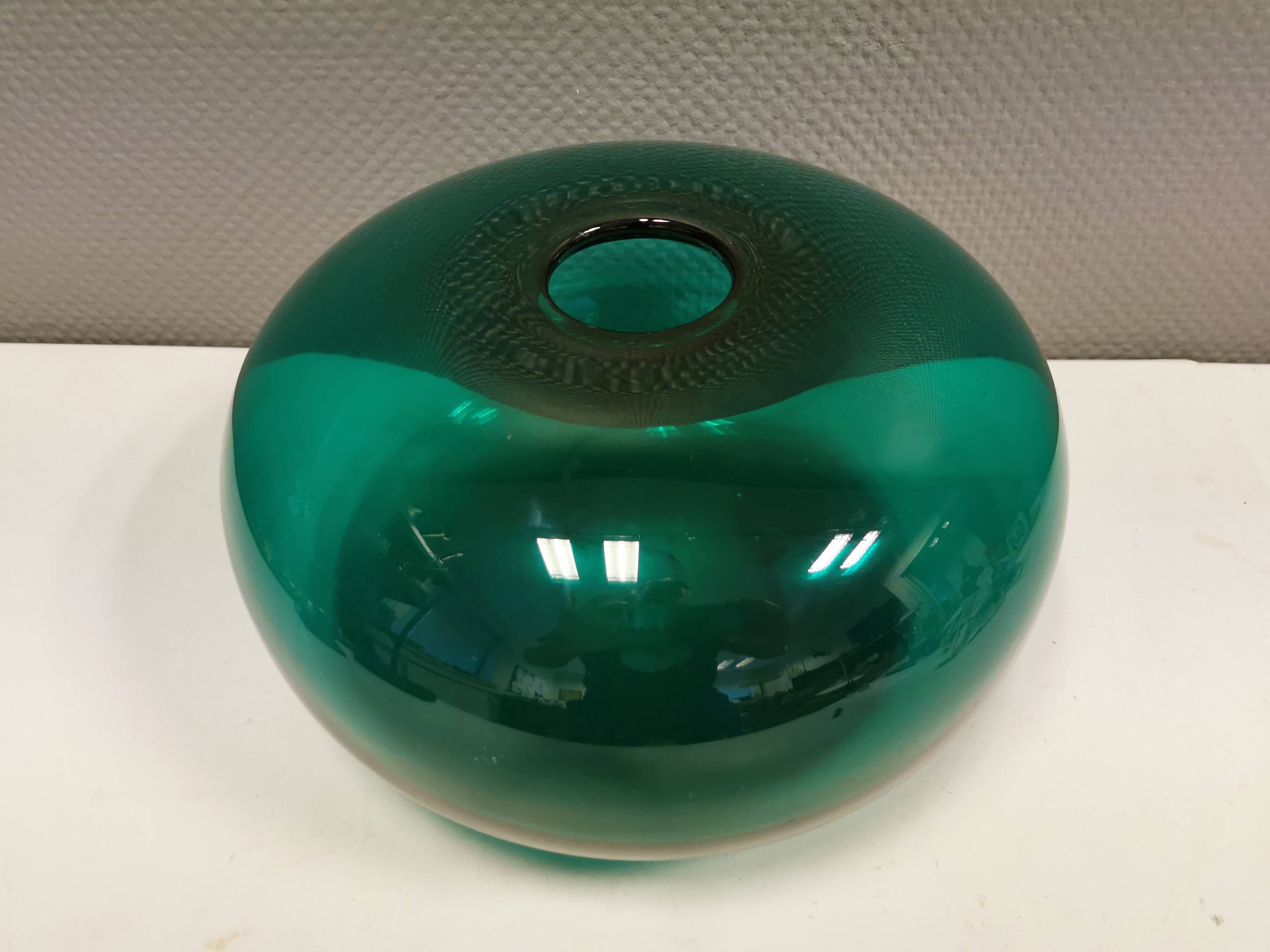 Vintage emerald green vase from Swedish Ikea 1990s.