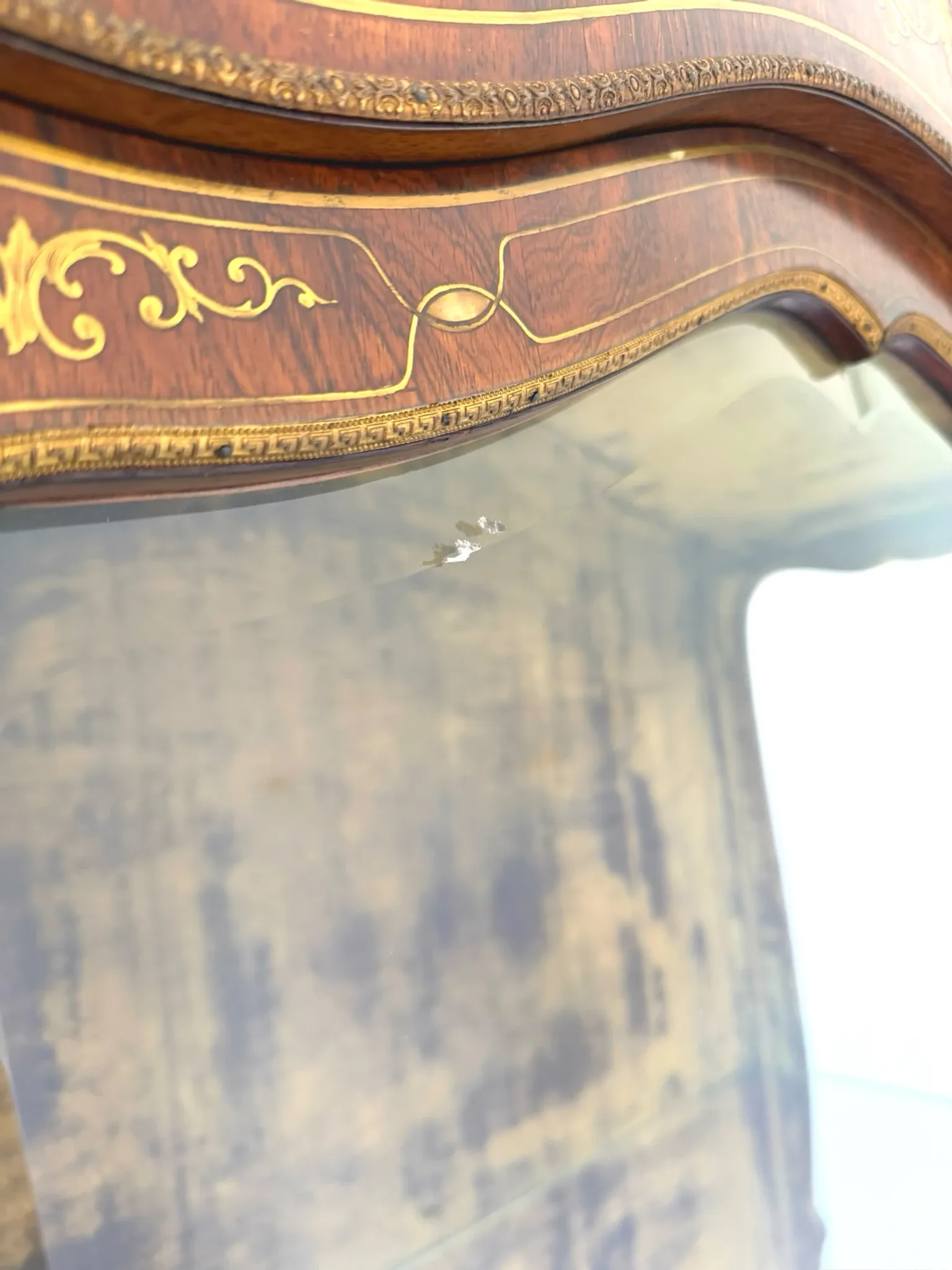 Elegant antique display cabinet, dating to 19th century