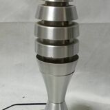 unknown aluminium "rocket" table lamp