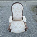 19th century Voltaire armchair with reclining backrest