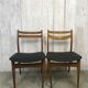 Pair of mismatched scandinavian chairs 60s