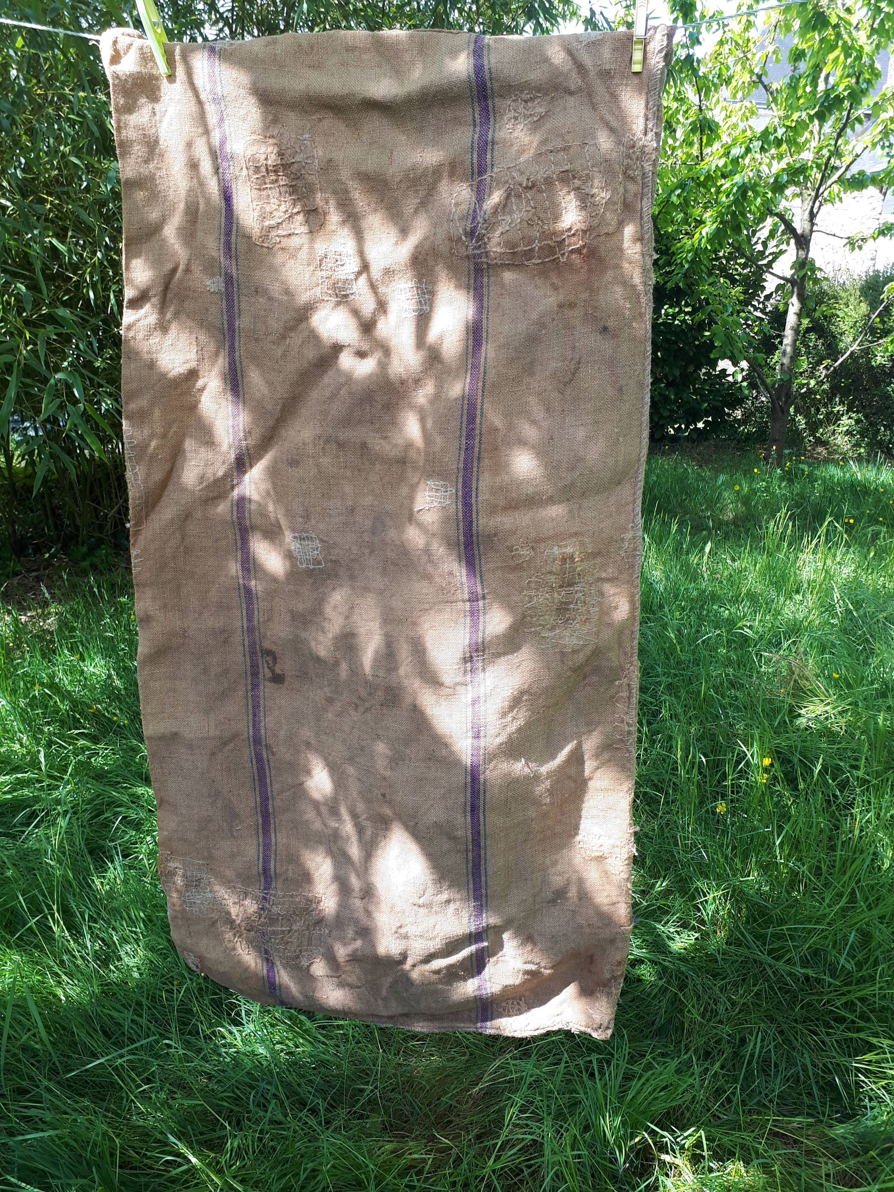 Burlap sack flour mill Thomas Brittany