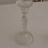 Duo of crystal candlesticks