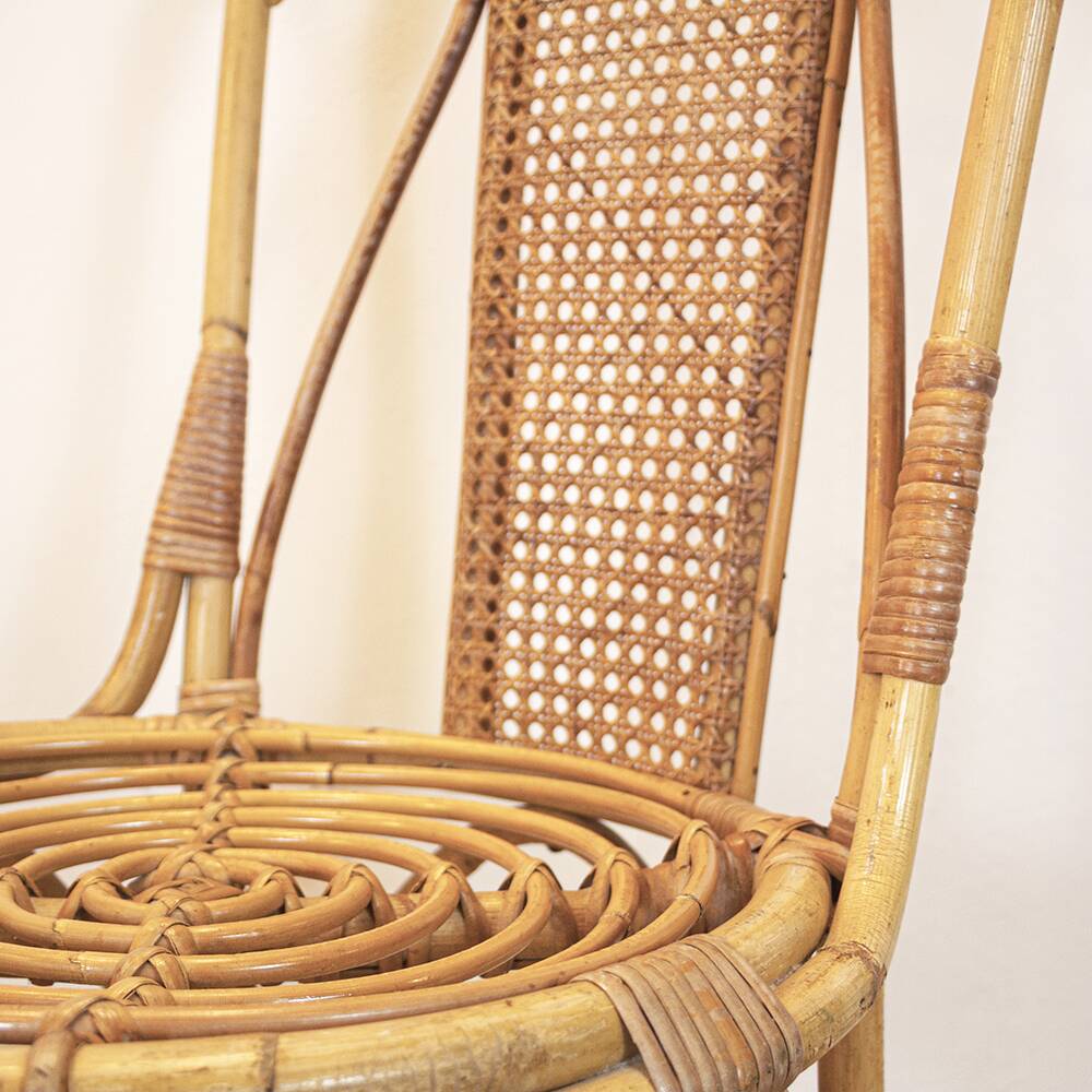 Vintage bamboo chair