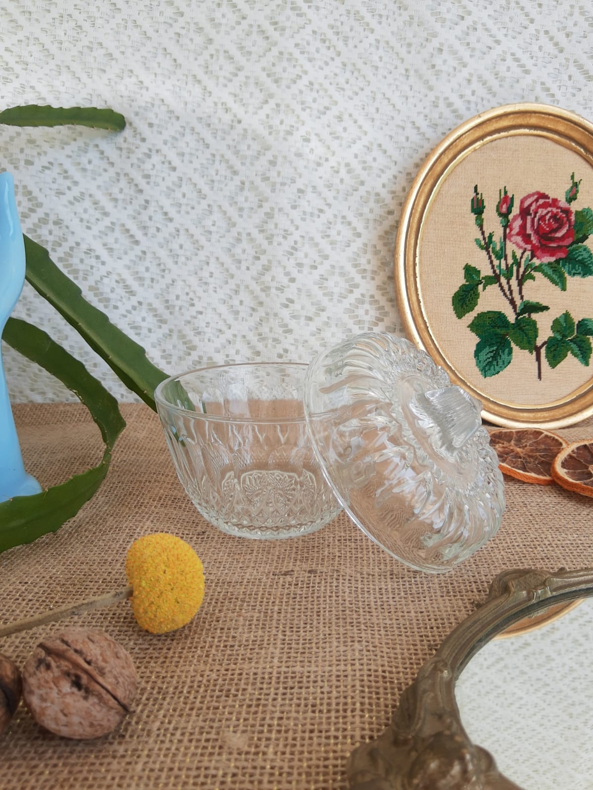 Candy maker in chiseled glass Reims France