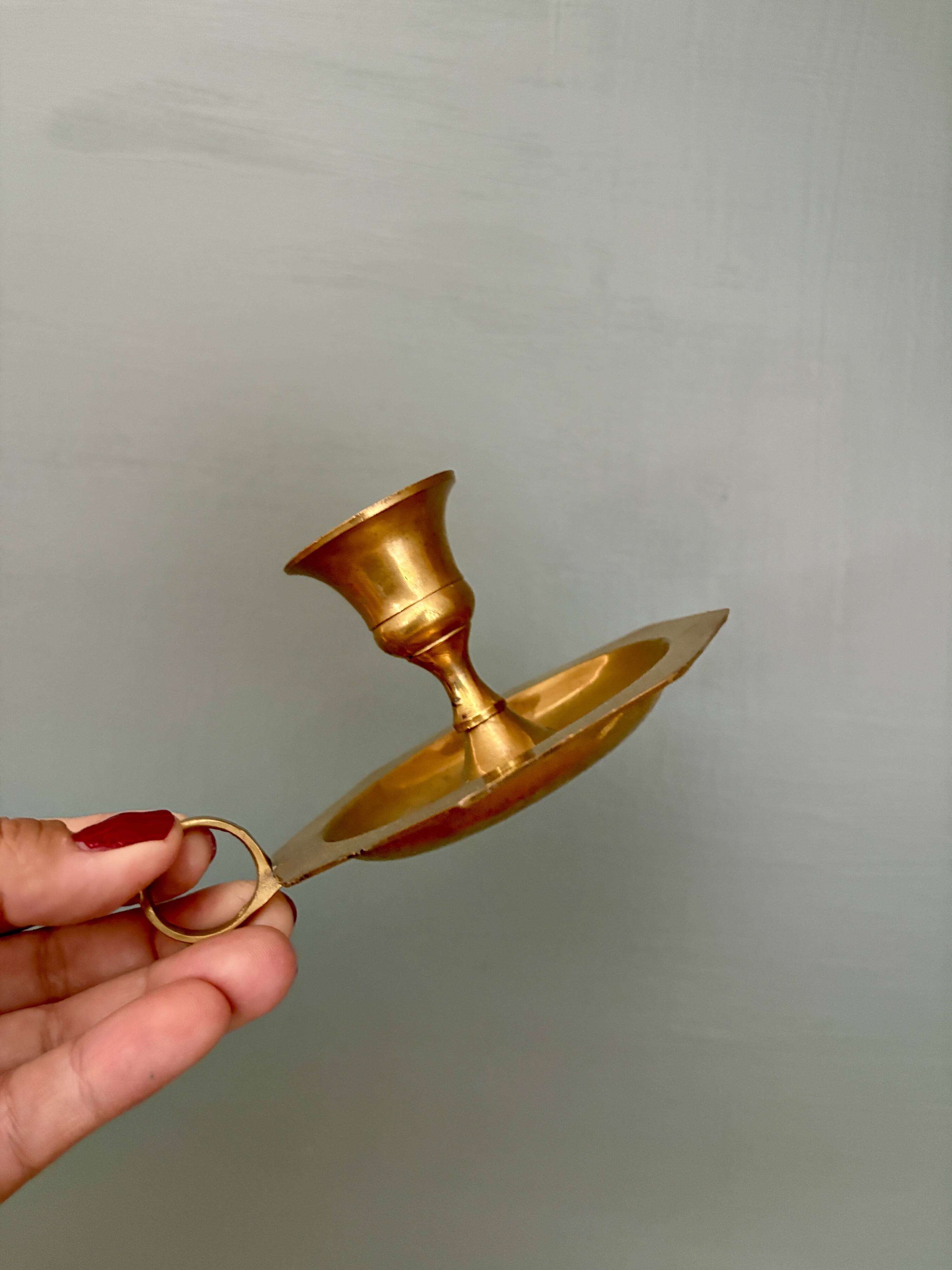 Antique brass candlestick/candlestick (B2)