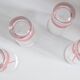 Set of 4 orangeade glasses, Made in Yugoslavia