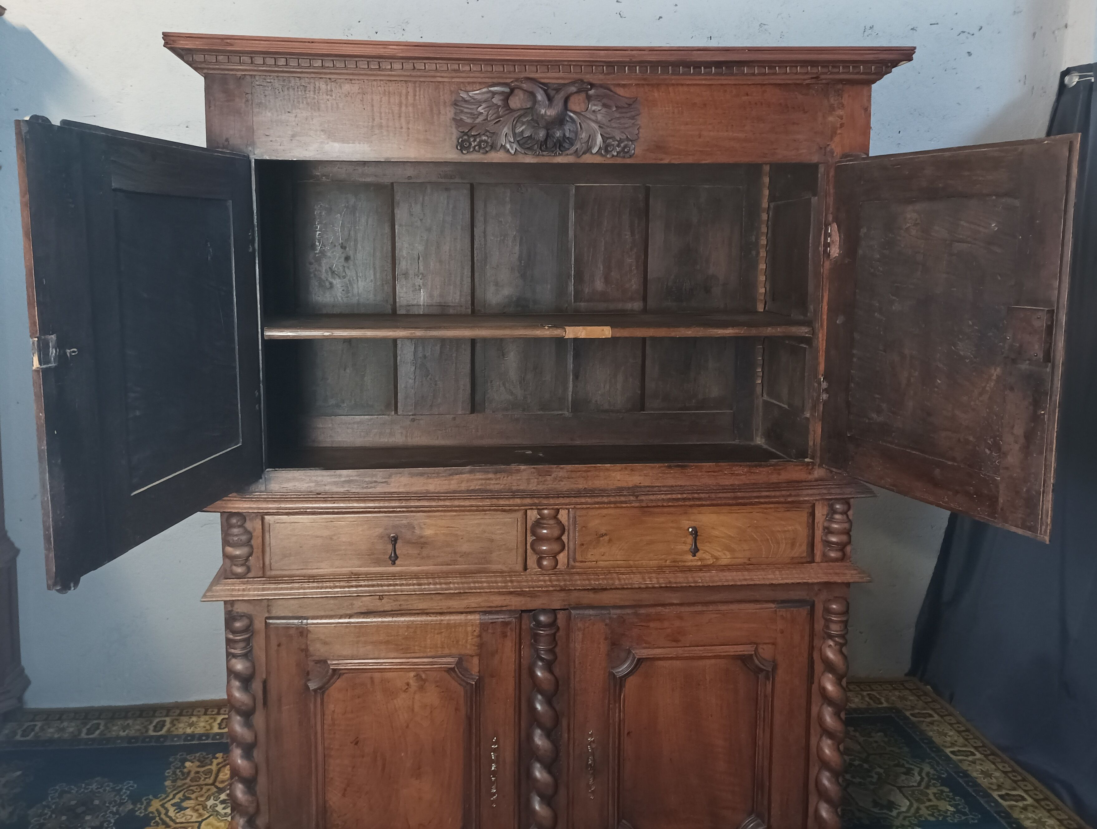 Louis XIII era sideboard in walnut