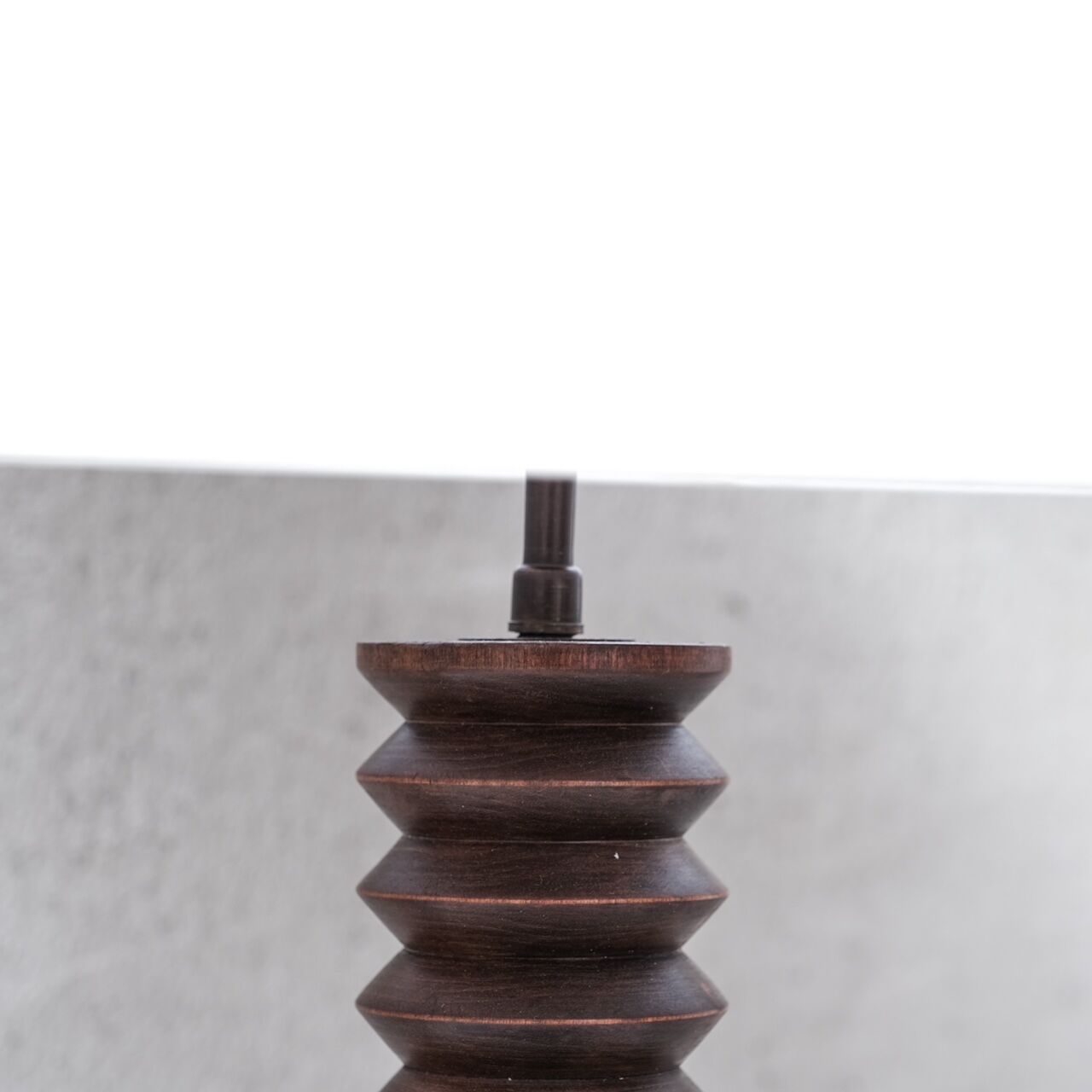 Oak table lamp