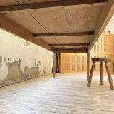 50s pine and oak farmhouse table 2.5m