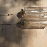 Design chandelier by Glashütte Limburg from 1960
